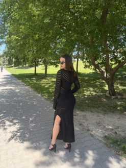 Alternative view of Dlhé šaty Dress čierne